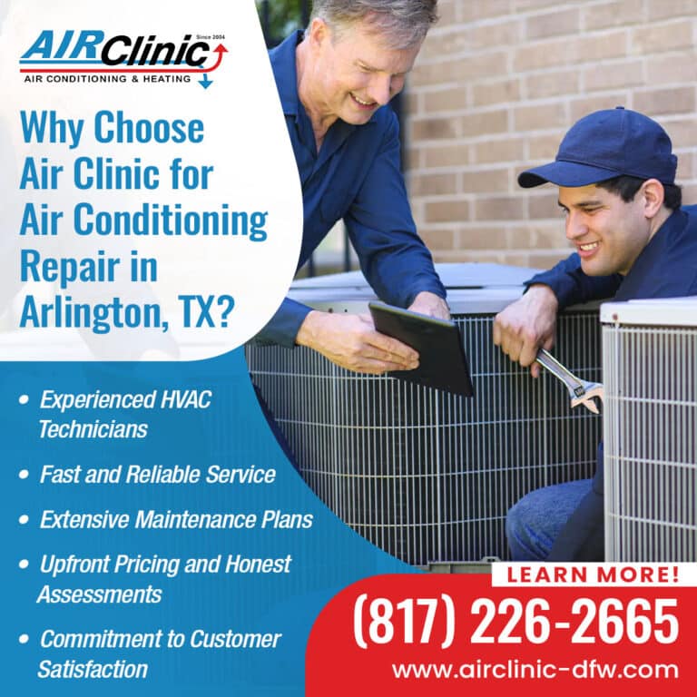 Air Clinic HVAC technician - common ac failures in arlington tx Texas