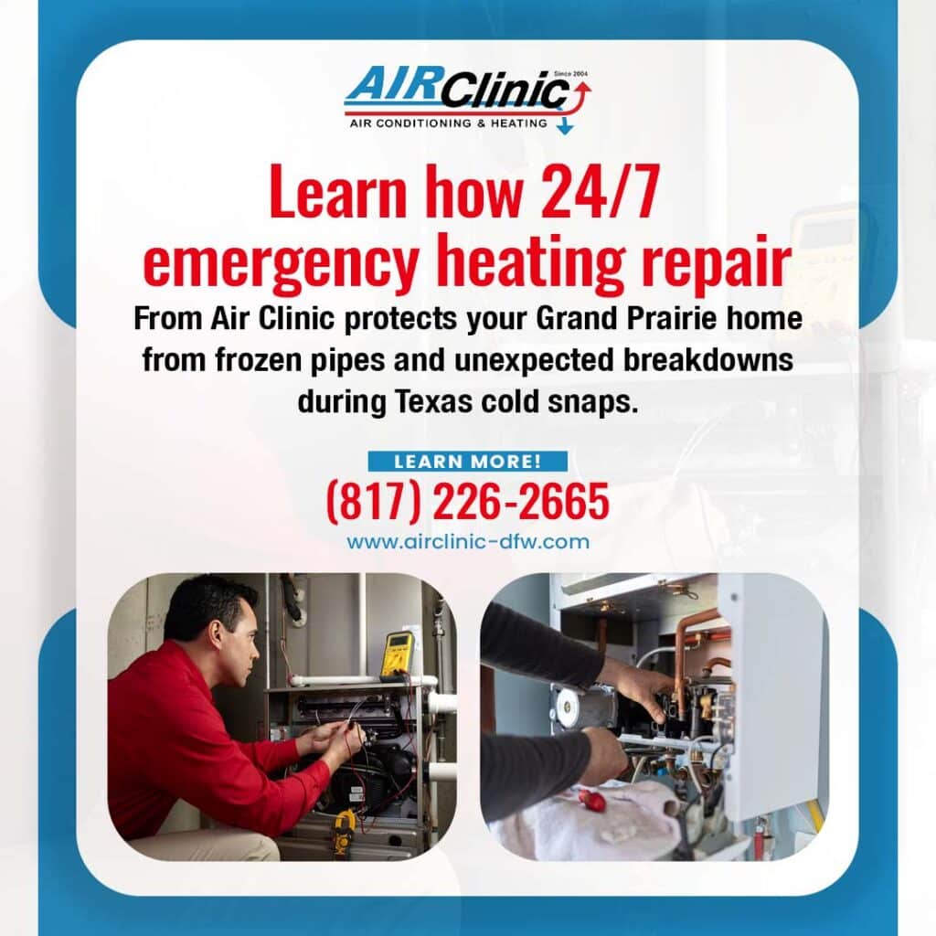 Air Clinic HVAC technician - 247 heating repair services protect your Texas
